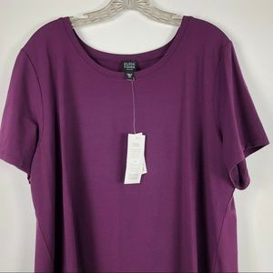 Eileen Fisher top plus size 2X purple NWT